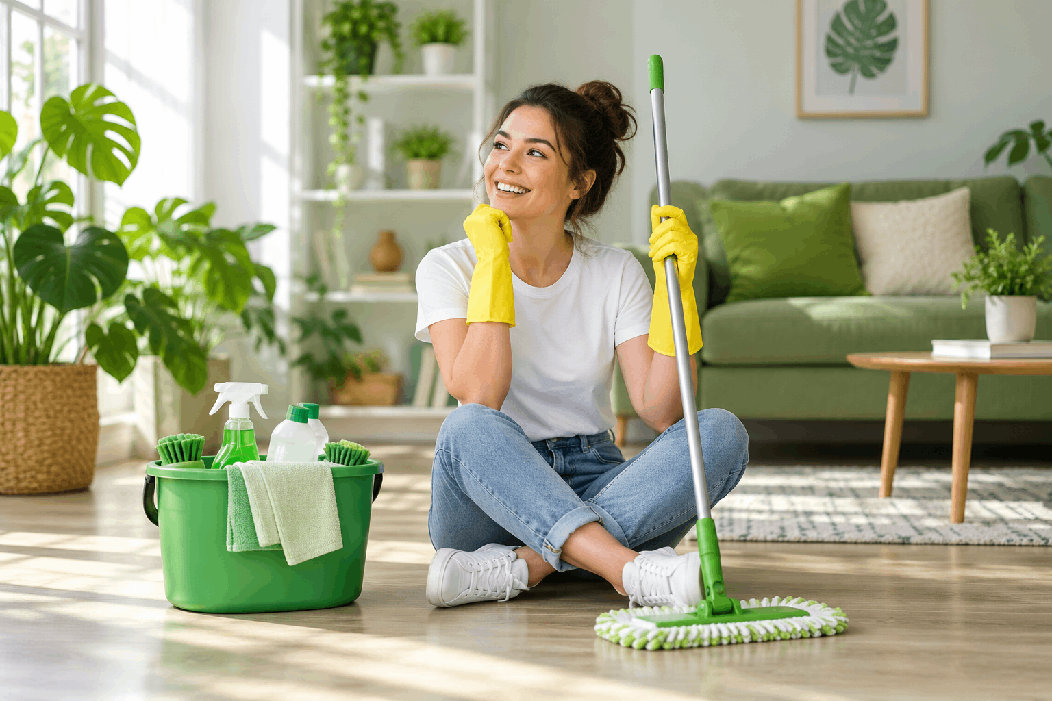 Ảnh nền — đội vệ sinh đang làm việc