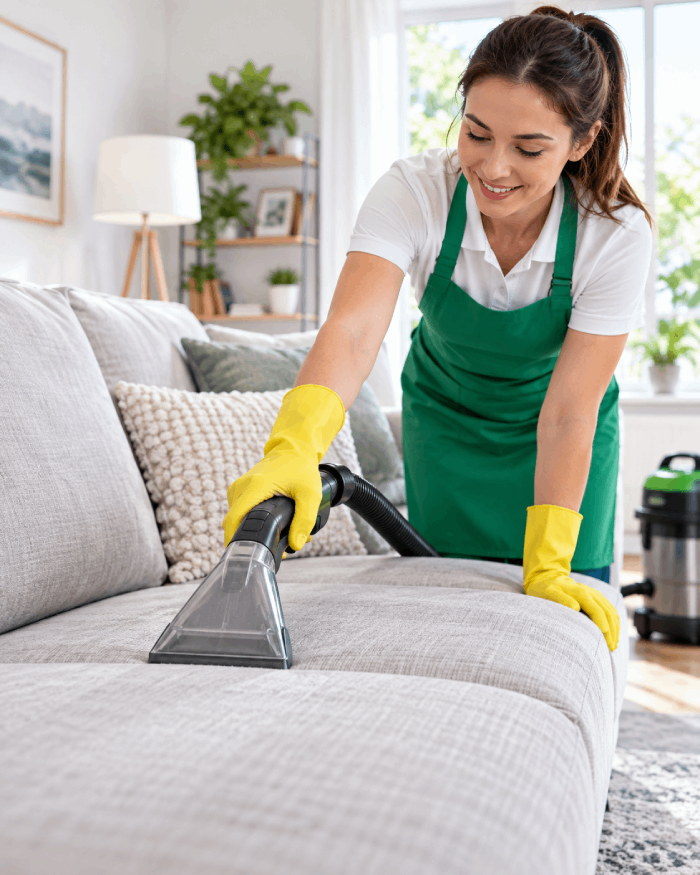 Ảnh nền — đội vệ sinh đang làm việc