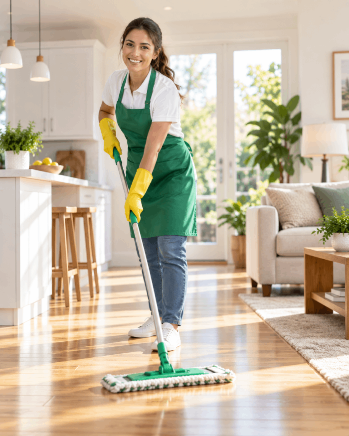 Ảnh nền — đội vệ sinh đang làm việc
